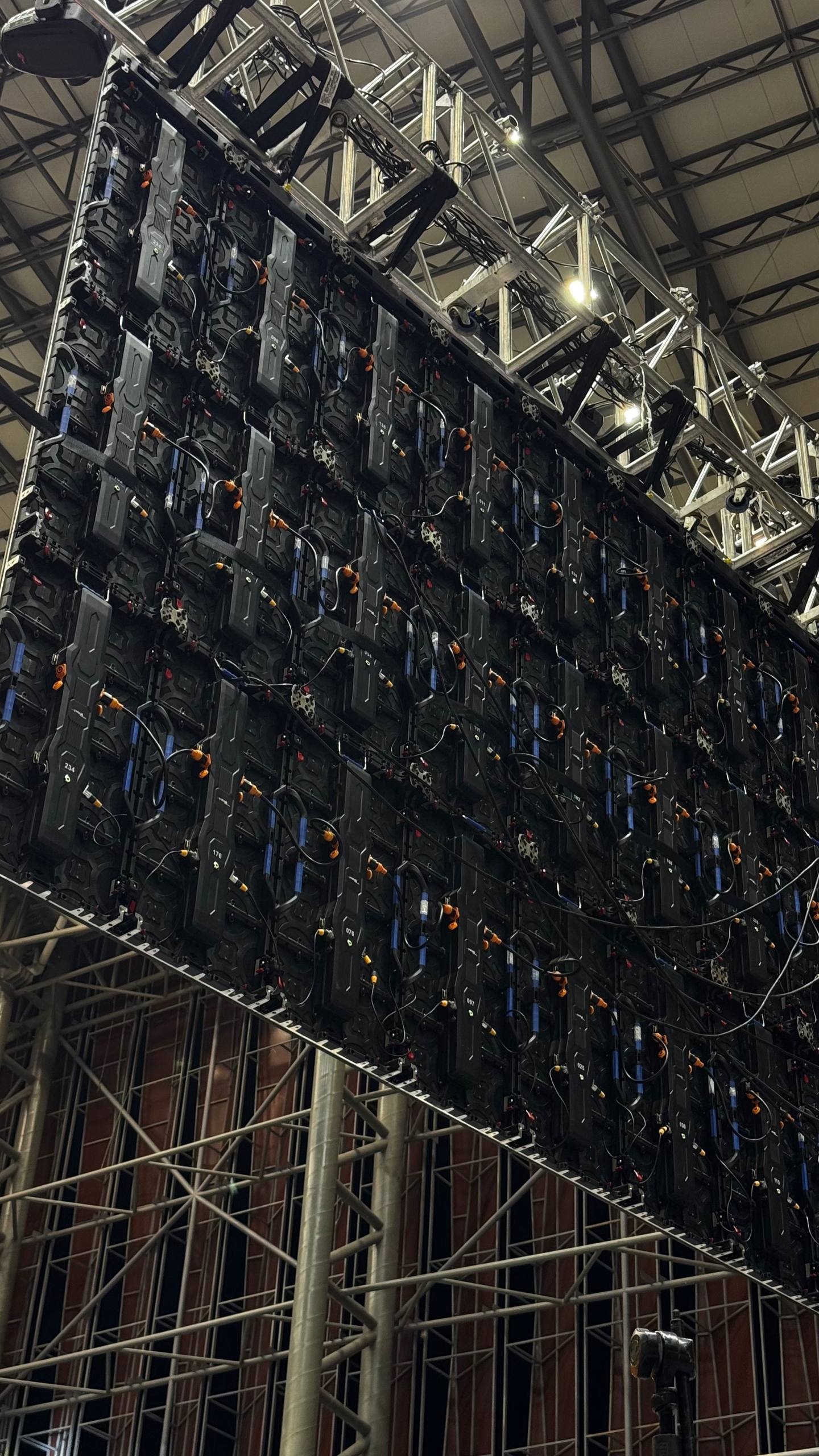 Estructura de pantalla LED para evento